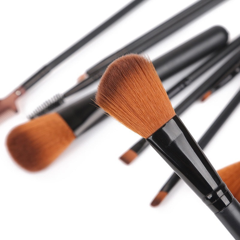 12pcs Makeup Brush Set with Barrel Box – Stylish Cosmetic Brushes Kit